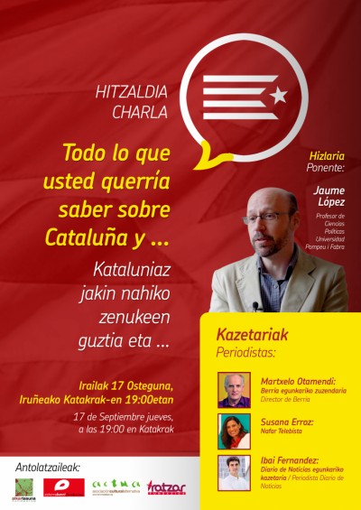 "Todo lo que usted querría saber sobre Cataluña y..." Charla
